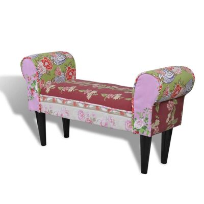 Banco di design Patchwork Bloemen