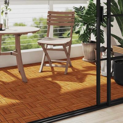 Terrastegels acaciahout 30 x 30 cm (10 pezzi)