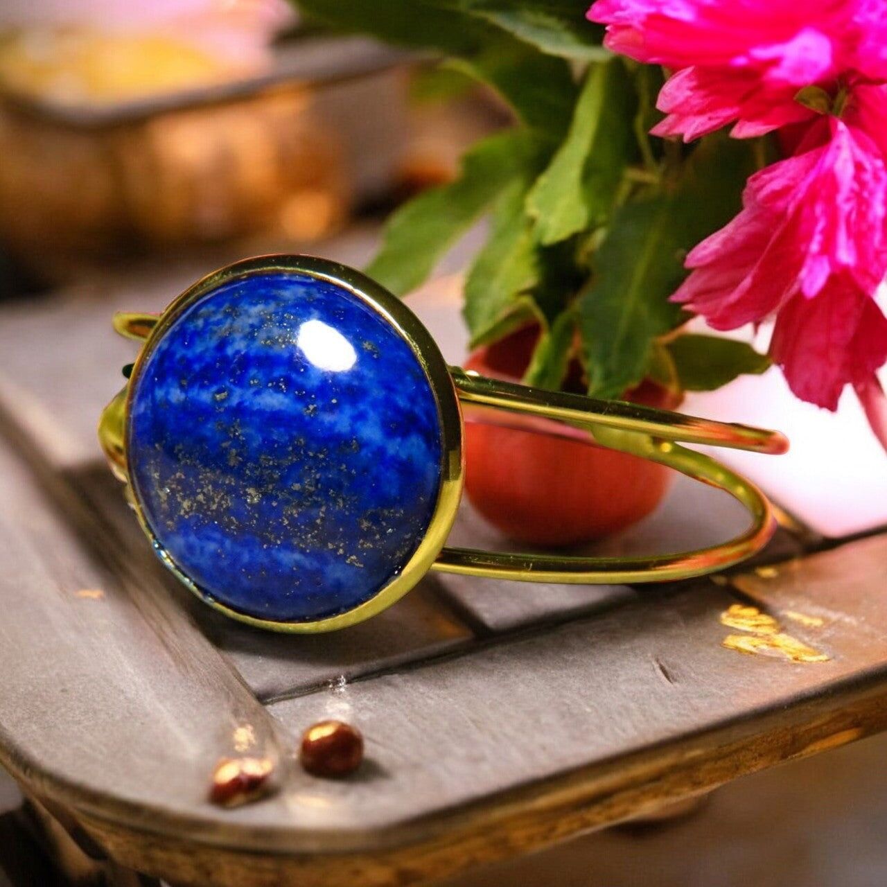 Bracciale "MURIEL" in Lapislazzuli - oro