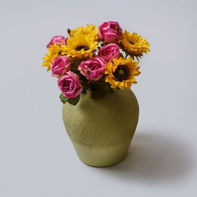 Gin Textured Papier Mache Vase