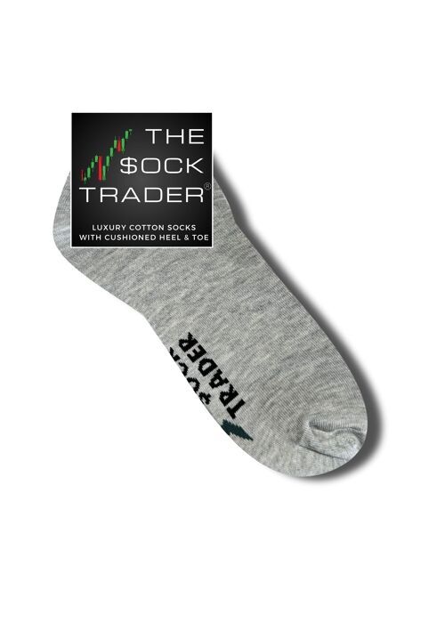 Fifty shades of Grey - Luxury Mercerised Cotton Ankle Socks
