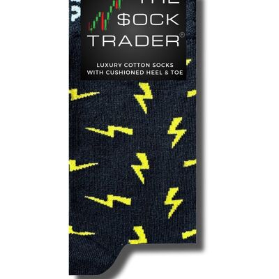 The Lightning Bolt - Calzini di lusso in cotone mercerizzato