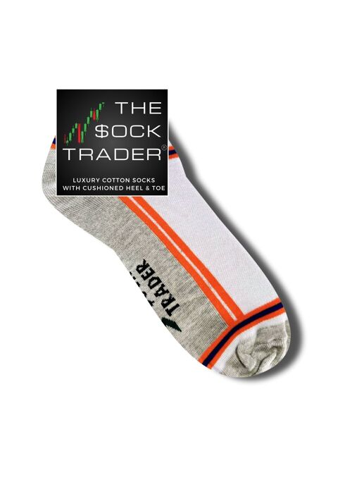 Orange is the new Black - Luxury Mercerised Cotton Ankle Socks