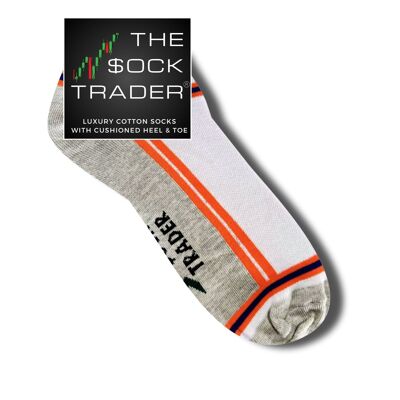 Orange is the new Black - Luxury Mercerised Cotton Ankle Socks