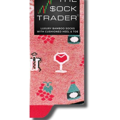 La mosaïque Merlot - Chaussettes de luxe en bambou