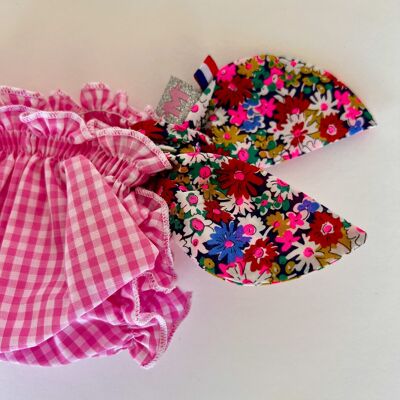 Libby pink gingham and liberty swimsuit