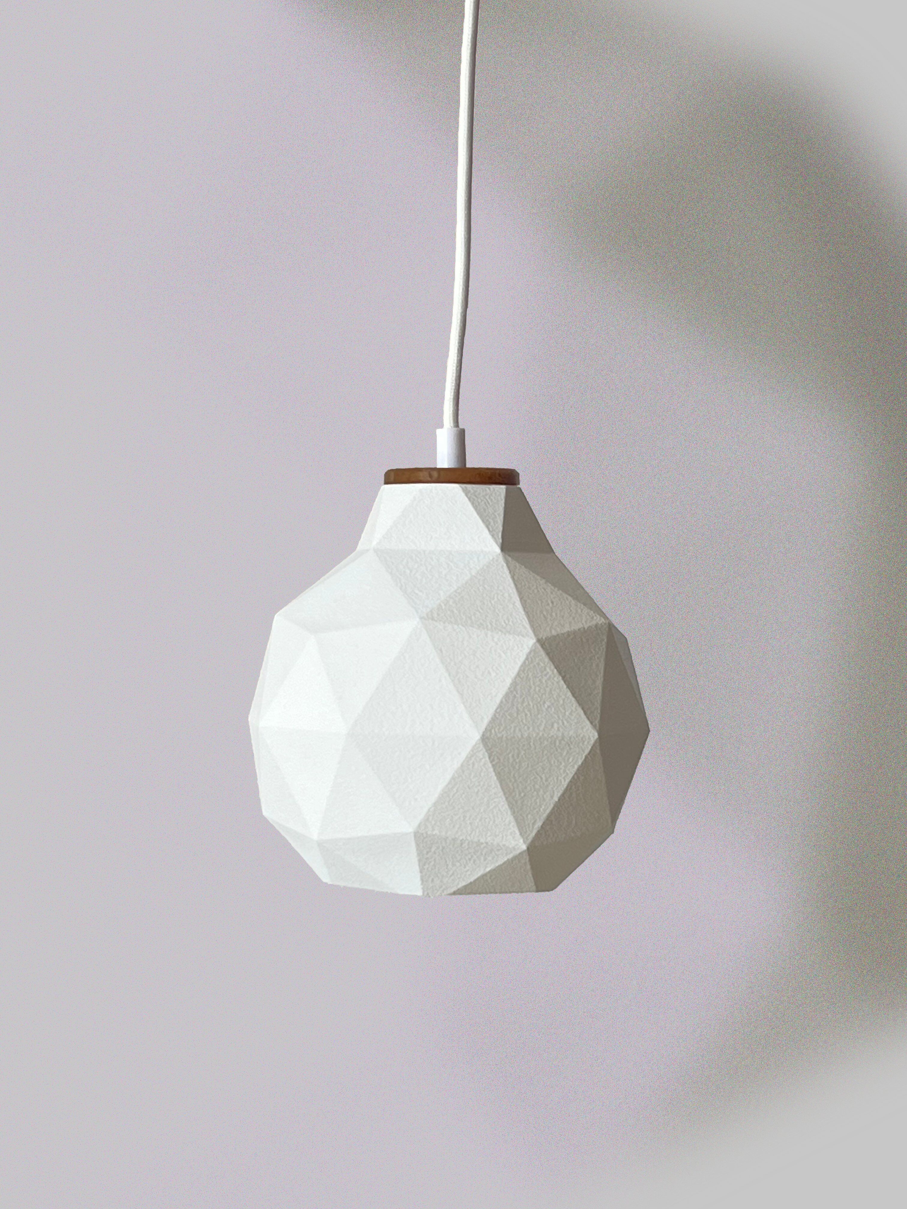 Ceiling lamp made from bio-based and recycled materials - Poly