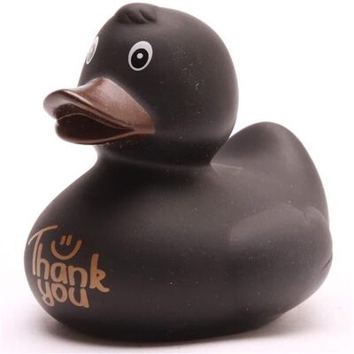 Patito de goma Gracias - negro - pato de goma