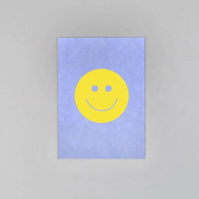 Cartolina in pasta di legno Smiley