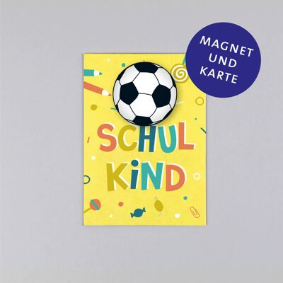 Set magnete con cartolina Amelie + pallone da calcio