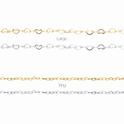Malou - Heart Link Chain - Tiny/Large