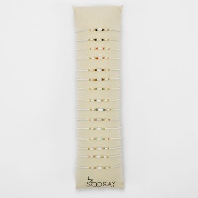 handmade mother-of-pearl rice seed bracelets