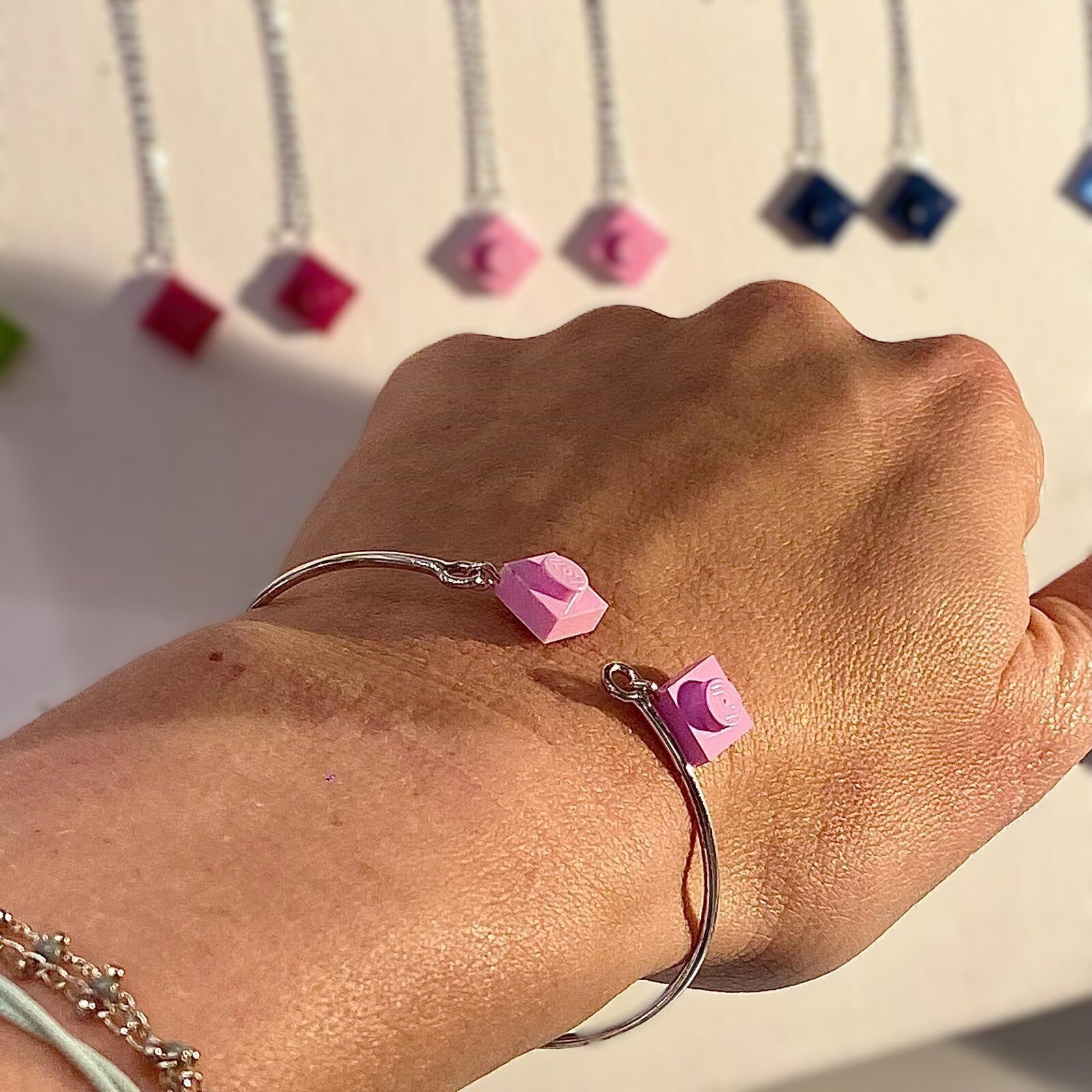 Silver bangle bracelet - The Rockers