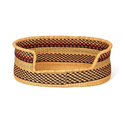 AJU : Panier pour chien turquoise, noir et rouge - Petit