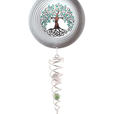 Moulin à vent, Spin Art, Arbre de vie en cristal, queue en cristal, ACTTOL0800, longueur totale 60 cm