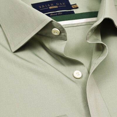 Chemise habillée olive facile à repasser