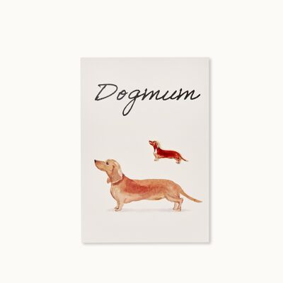 Pin card: Dogmum Dachshund Light