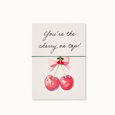 Bracelet card: Cherry on top!