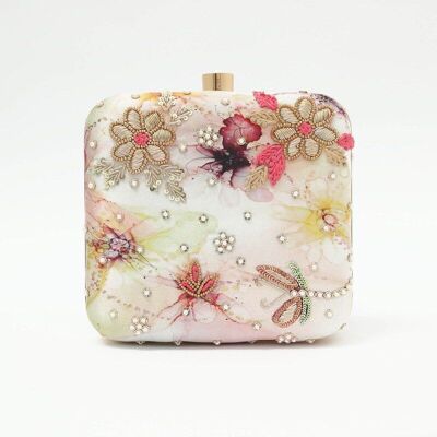 Sac carré Nandi Roses