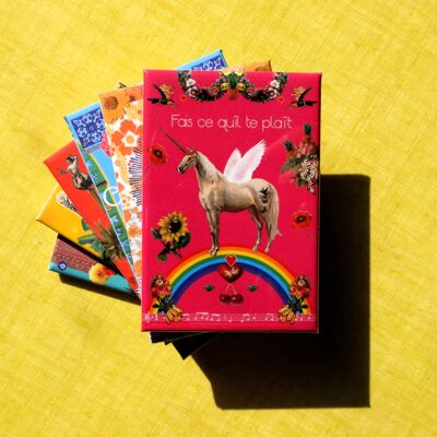 Mehrfarbiger Magnet „Tu, was du willst“ (Einhorn)