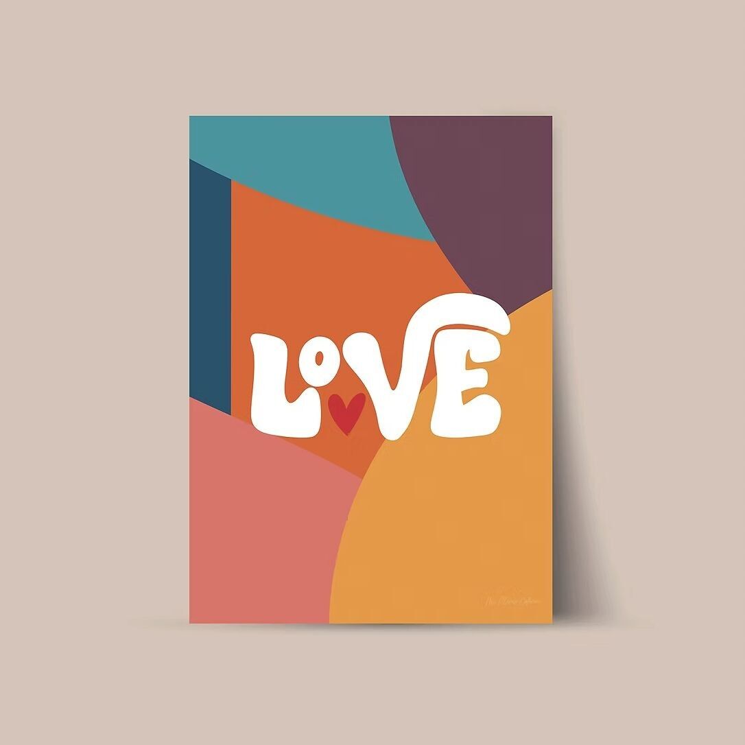 Love poster in colors