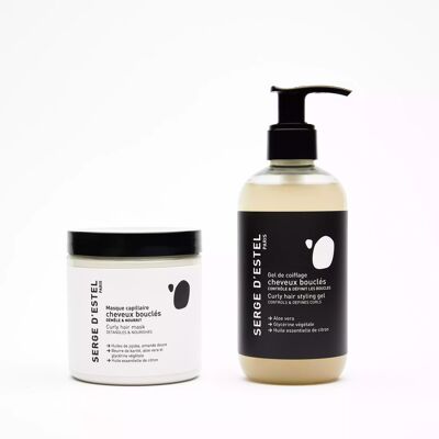 Styling gel and mask for curly hair