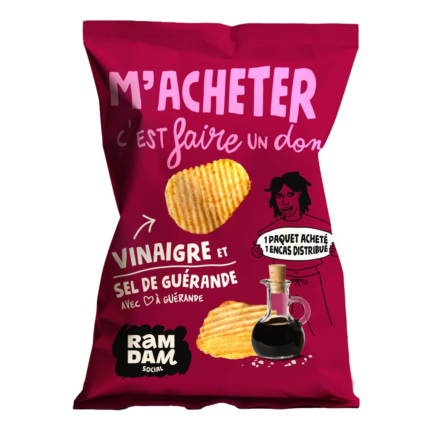 Chips Vinagre y Sal de Guérande 125g