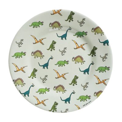 PLATO DE POSTRE DINOSAURIOS Ø20cm