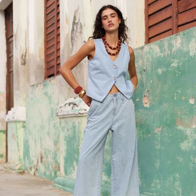 Jeans larghi a vita alta - Julie