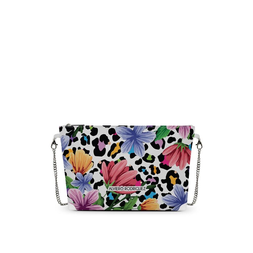 DIVA BAG WEISSE BLUME LEOPARD