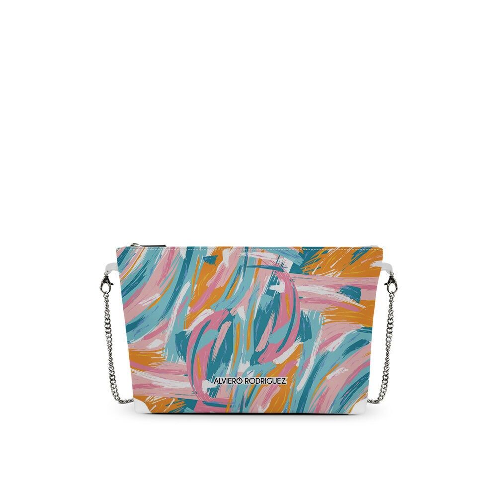 DIVA BAG WEISS ABSTRAKT GEMALT