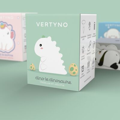 Veilleuse Dinosaure LED Silicone Enfant – Dino par VERTYNO