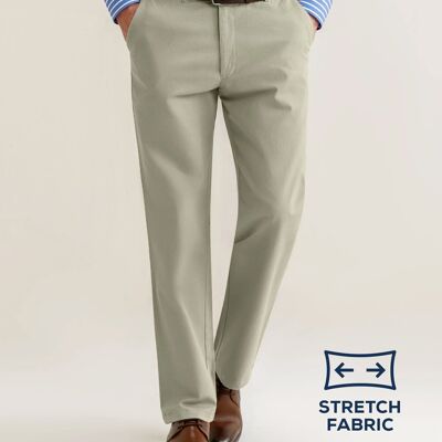 Pantalones chinos con bolsillos cruzados – Piedra clara