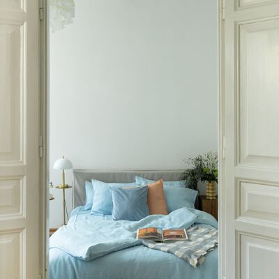 Parure de couette bleu ciel