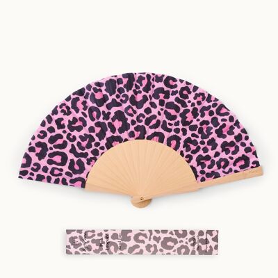 Ventaglio leopardo rosa