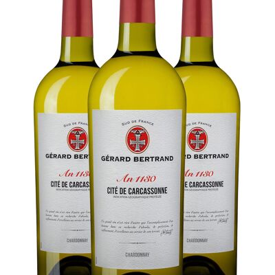 Héritage "An 1130" blanc Cité de Carcassonne 2023 Lot 3 Bouteilles 75cl