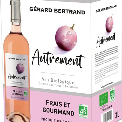 Vino rosado ecológico Bag in Box BIB 3L