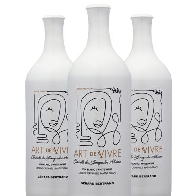 Art de Vivre blanc Clairette du Languedoc Adissan 2021 Lot 3 bouteilles 75cl