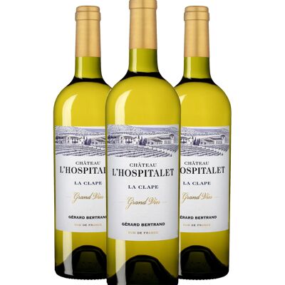 Château L'Hospitalet Grand Vin Blanc 2022 La Clape Lot 3 bouteilles 75cl