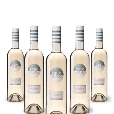 Gris Blanc vin rosé 6 demi bouteille 37,5cl 2024