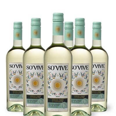 So'Vive vin blanc bio Lot 6 Bouteilles 75cl