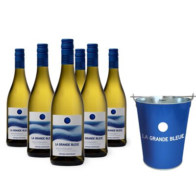 La Grande Bleue Offre Spéciale 6 Bouteilles et Seau à glace Offert