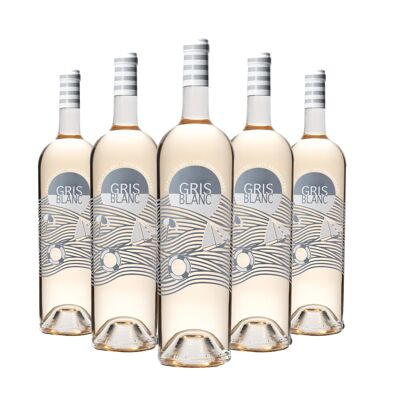 Gris Blanc 2024 vin rosé Magnum 150cl 6 Bouteilles