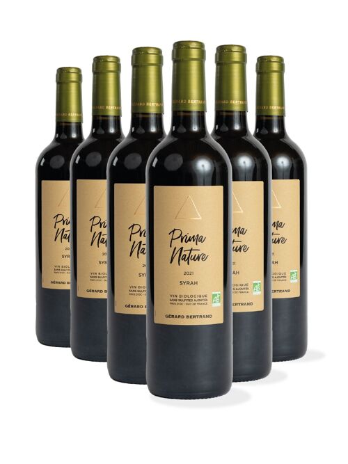 Prima Nature Syrah rouge 2022 Lot 6 Bouteilles 75cl