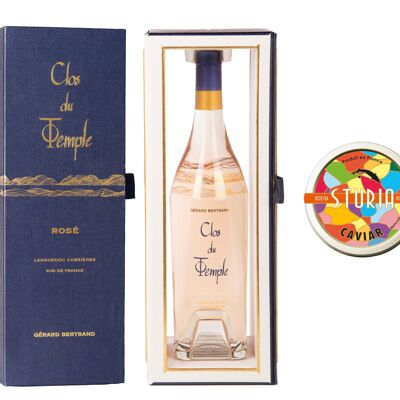 Oferta Prestigio: Clos du Temple 2022 en su Estuche y Oscietra Caviar 15g de Sturia