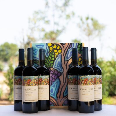 COLECCIÓN DE ARTE CHÂTEAU L’HOSPITALET Caja 6x75cl 2020 - “EL VINO DE NUESTROS PAISAJES” ROBERT COMBAS