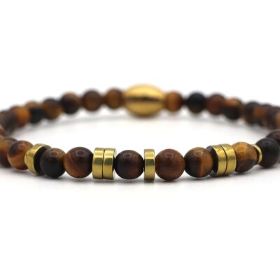 Bracciale codice Morse papà ematite oro