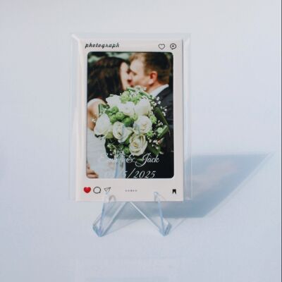 LumiFilm – Tarjeta de recuerdo de boda