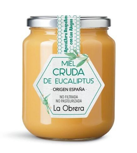 Miel Cruda de Eucaliptus - Tarro cristal 500g