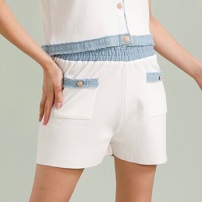 Shorts vaqueros bicolor - 2607